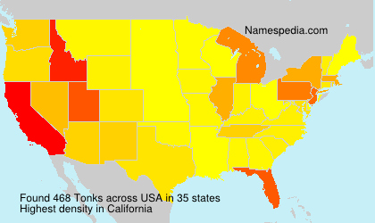 Surname Tonks in USA Surname Tonks in USA
