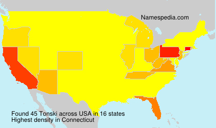 Surname Tonski in USA Surname Tonski in USA