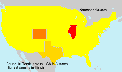 Surname Tontis in USA Surname Tontis in USA