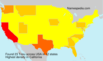 Surname Tonu in USA Surname Tonu in USA