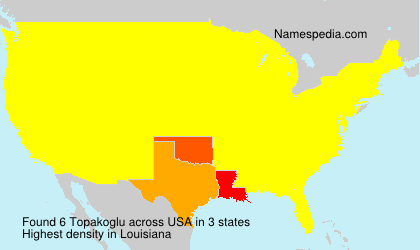 Surname Topakoglu in USA Surname Topakoglu in USA