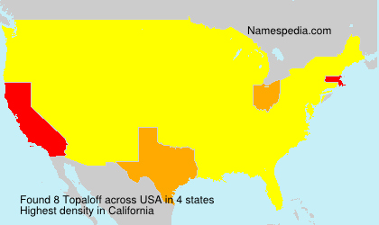 Surname Topaloff in USA Surname Topaloff in USA