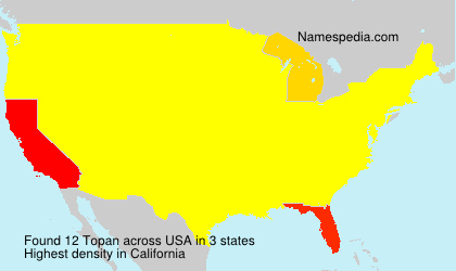 Surname Topan in USA Surname Topan in USA