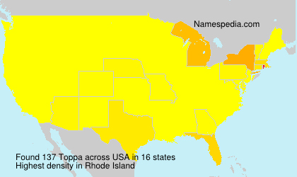 Surname Toppa in USA Surname Toppa in USA
