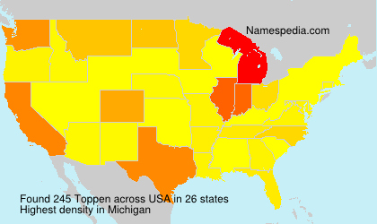 Surname Toppen in USA Surname Toppen in USA