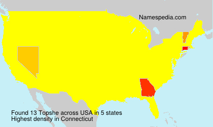 Surname Topshe in USA Surname Topshe in USA