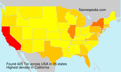 Surname Tor in USA Surname Tor in USA