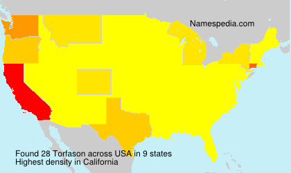 Surname Torfason in USA Surname Torfason in USA