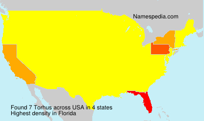 Surname Torhus in USA