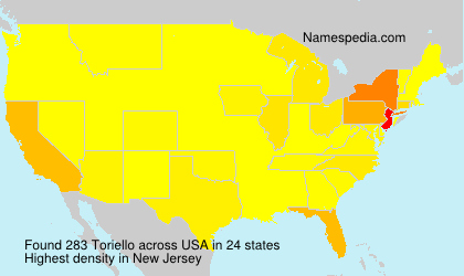 Surname Toriello in USA Surname Toriello in USA