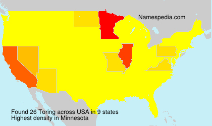 Surname Toring in USA Surname Toring in USA