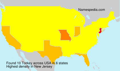 Surname Torkey in USA
