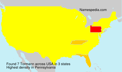 Surname Tormann in USA Surname Tormann in USA