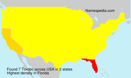Surname Torobo in USA Surname Torobo in USA