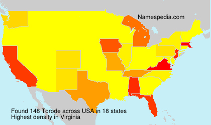Surname Torode in USA Surname Torode in USA