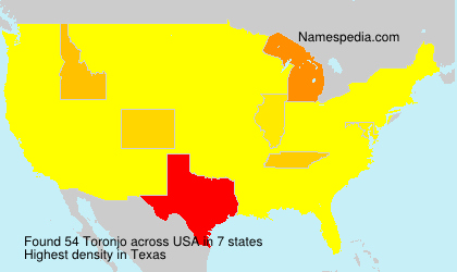 Surname Toronjo in USA Surname Toronjo in USA