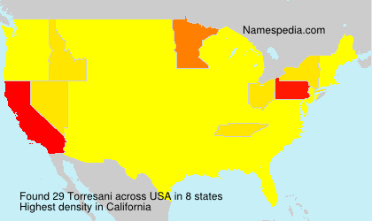 Surname Torresani in USA Surname Torresani in USA