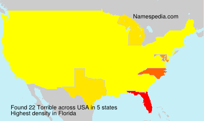 Surname Torrible in USA Surname Torrible in USA