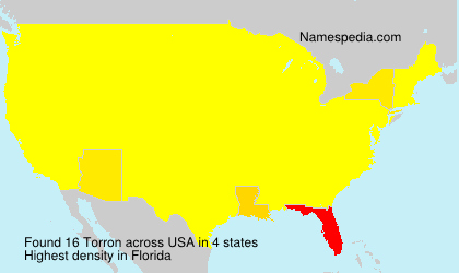 Surname Torron in USA Surname Torron in USA