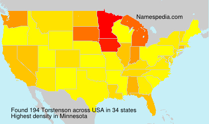 Surname Torstenson in USA Surname Torstenson in USA