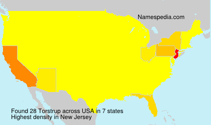 Surname Torstrup in USA