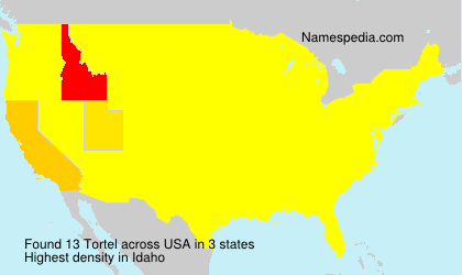 Surname Tortel in USA Surname Tortel in USA