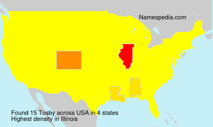 Surname Tosby in USA Surname Tosby in USA