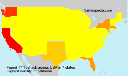 Surname Toshack in USA Surname Toshack in USA