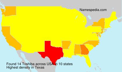 Surname Toshiba in USA Surname Toshiba in USA