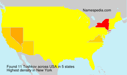 Surname Toshkov in USA Surname Toshkov in USA