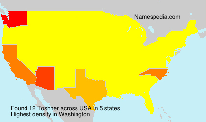 Surname Toshner in USA Surname Toshner in USA