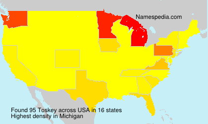 Surname Toskey in USA Surname Toskey in USA