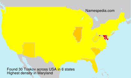 Surname Toskov in USA Surname Toskov in USA