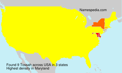 Surname Tossah in USA Surname Tossah in USA