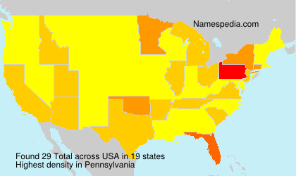 Surname Total in USA Surname Total in USA