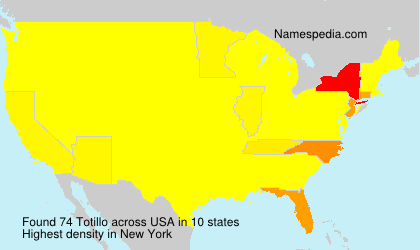 Surname Totillo in USA Surname Totillo in USA