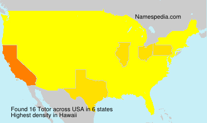 Surname Totor in USA Surname Totor in USA