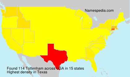 Surname Tottenham in USA Surname Tottenham in USA