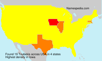Surname Toubekis in USA Surname Toubekis in USA
