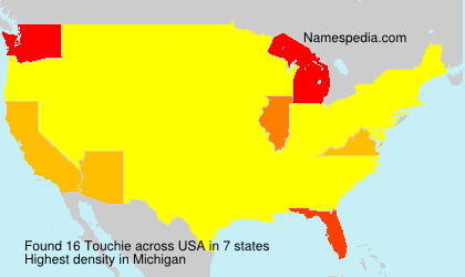 Surname Touchie in USA Surname Touchie in USA