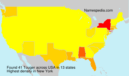 Surname Touger in USA Surname Touger in USA