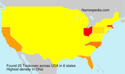 Surname Toukonen in USA Surname Toukonen in USA