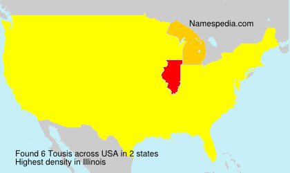 Surname Tousis in USA Surname Tousis in USA