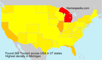 Surname Toutant in USA Surname Toutant in USA
