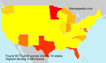 Surname Toutloff in USA Surname Toutloff in USA
