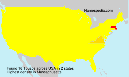 Surname Touzos in USA Surname Touzos in USA