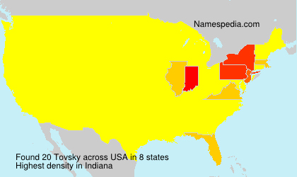 Surname Tovsky in USA Surname Tovsky in USA