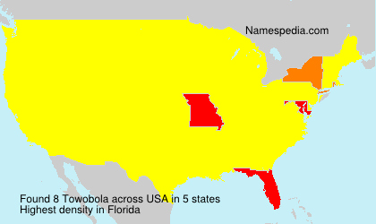 Surname Towobola in USA Surname Towobola in USA