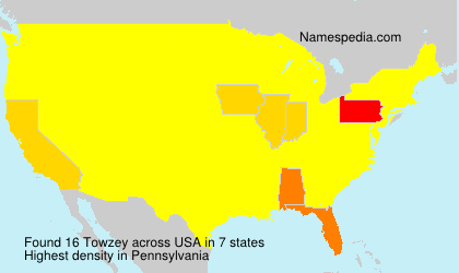 Surname Towzey in USA Surname Towzey in USA
