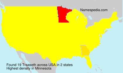 Surname Traaseth in USA Surname Traaseth in USA